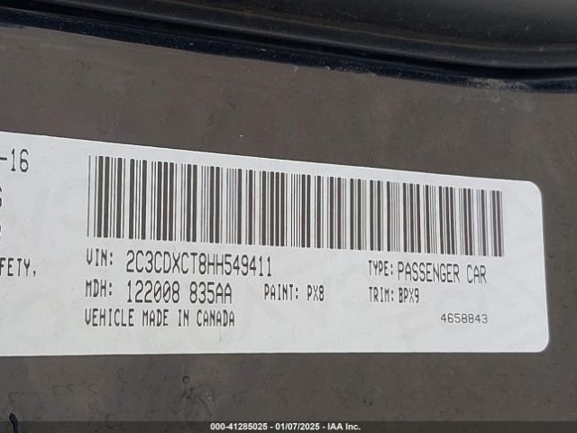 2C3CDXCT8HH549411 Dodge Charger R/t Rwd