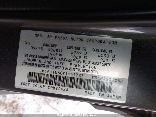JM1GJ1U60E1145783 Mazda Mazda6 I Sport