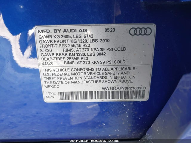 2023 AUDI SQ5 WA1B4AFY0P2160338 Photo 8