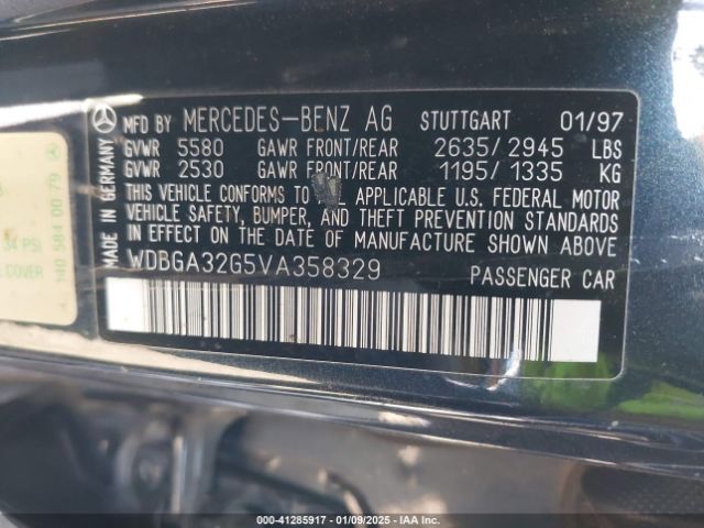 1997 MERCEDES-BENZ S 320 WDBGA32G5VA358329 Photo 8