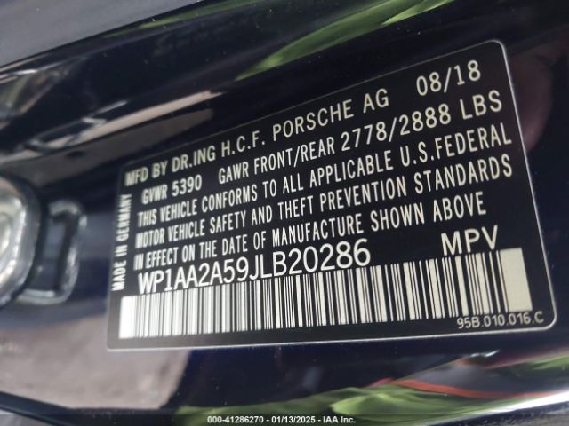 2018 PORSCHE MACAN WP1AA2A59JLB20286 Photo 8