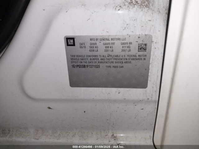 1G1PG5SB1F7271020 Chevrolet CRUZE LTZ