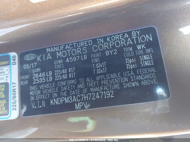 KIA Sportage Lx 2017 KNDPM3AC7H7247192 Image 9