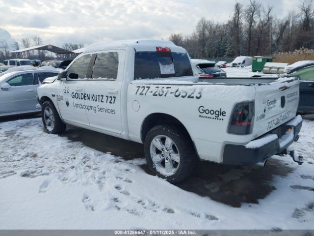 1C6RR6LT9KS563682 RAM 1500 Classic Big Horn  4x2 5'7 Box