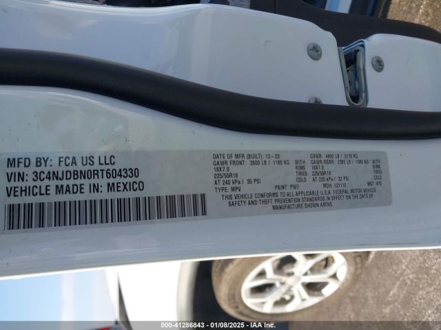 3C4NJDBN0RT604330 Jeep Compass Latitude 4x4