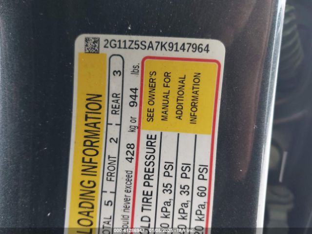 2G11Z5SA7K9147964 Chevrolet IMPALA LT