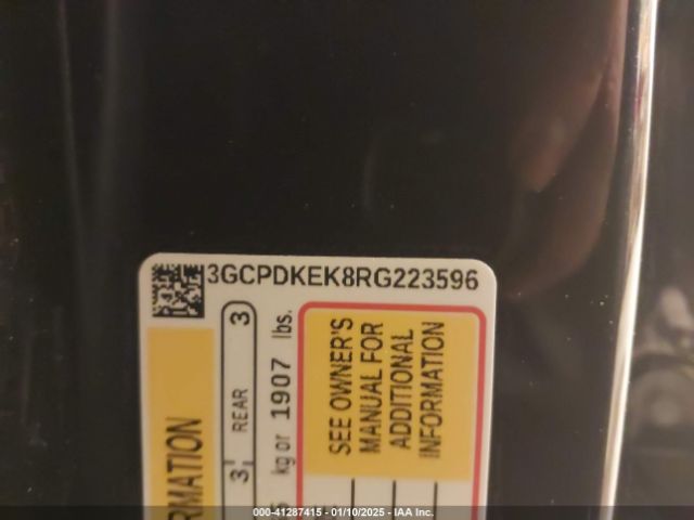 3GCPDKEK8RG223596 Chevrolet Silverado 1500 4wd  Short Bed Lt With 2fl