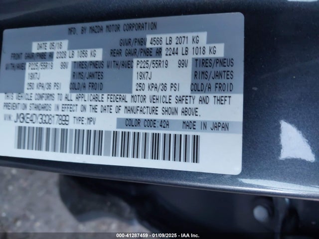 JM3KE4DY3G0817899 Mazda Cx-5 Grand Touring