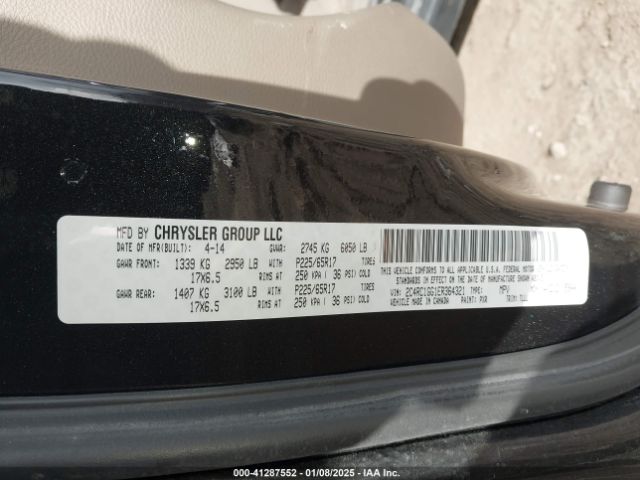 2C4RC1GG1ER364321 Chrysler Town & Country Limited