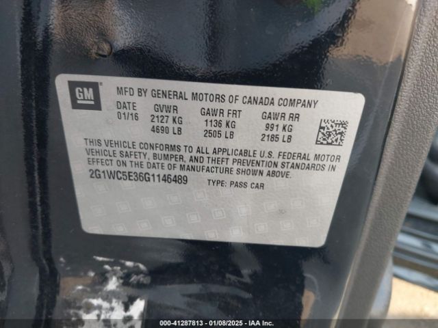 2G1WC5E36G1146489 Chevrolet Impala Limited Ltz