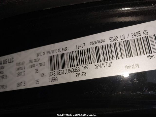 1C4BJWEG1JL843963 Jeep Wrangler Jk Unlimited Sahara