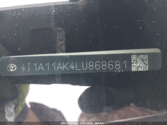 4T1A11AK4LU868681 Toyota CAMRY L