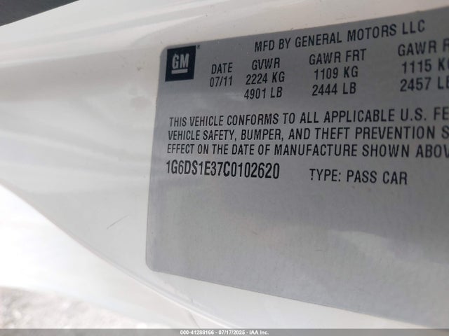 2012 CADILLAC CTS 1G6DS1E37C0102620 Photo 8