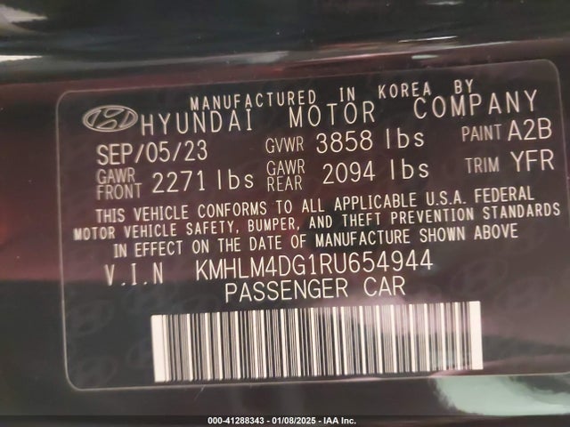 Hyundai ELANTRA SEL 2024 KMHLM4DG1RU654944 Image 9