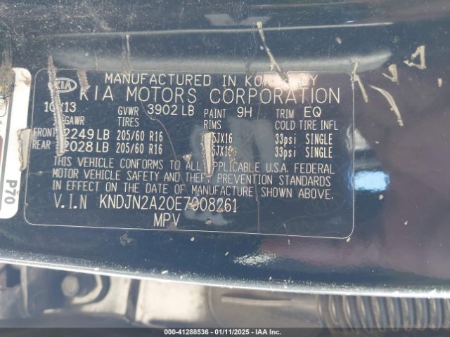 KNDJN2A20E7008261 KIA Soul