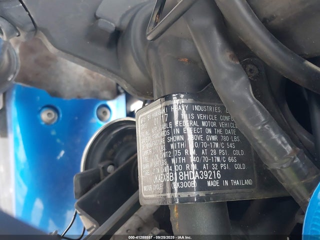 Kawasaki Ninja 300 2017 JKAEX8B18HDA39216 Image 10