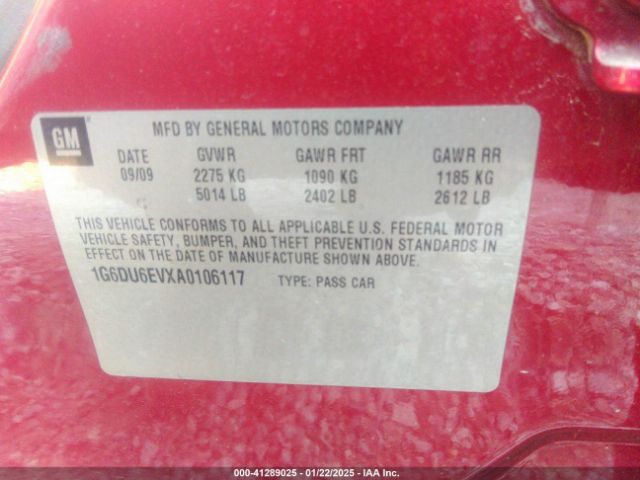 2010 CADILLAC STS 1G6DU6EVXA0106117 Photo 8