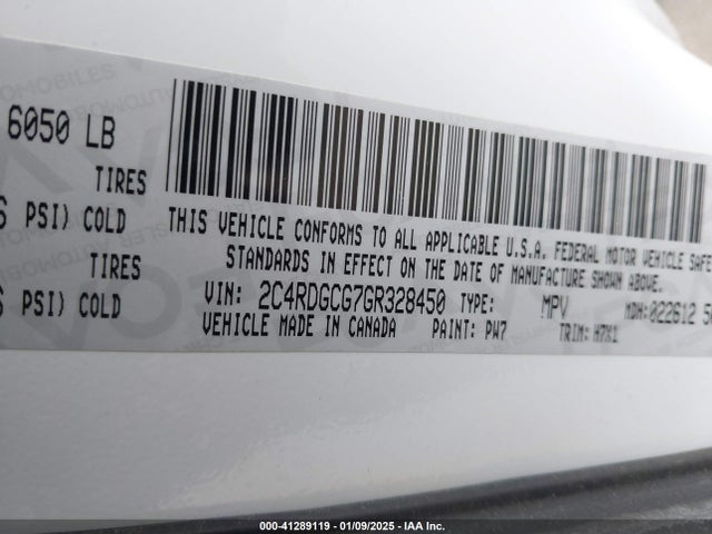 Dodge Grand Caravan Sxt 2016 2C4RDGCG7GR328450 Image 9
