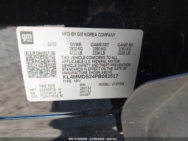 KL4MMDS24PB083517 Buick Encore Gx Select Fwd