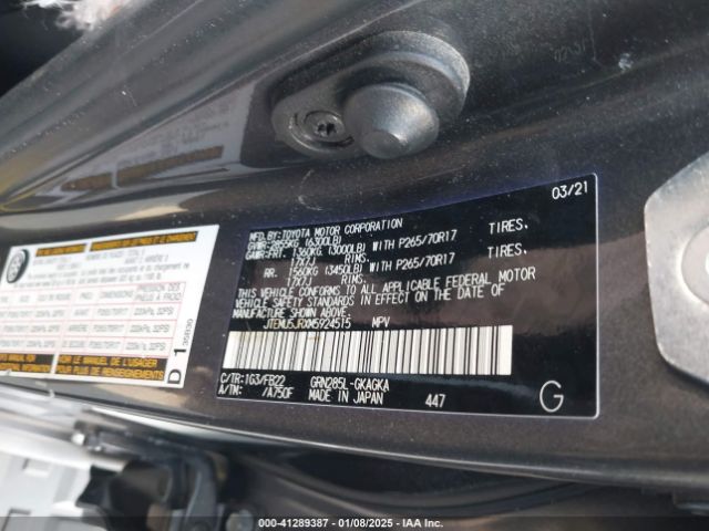 JTEMU5JRXM5924515 Toyota 4RUNNER SR5