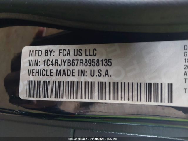 1C4RJYB67R8958135 Jeep Grand Cherokee 4xe