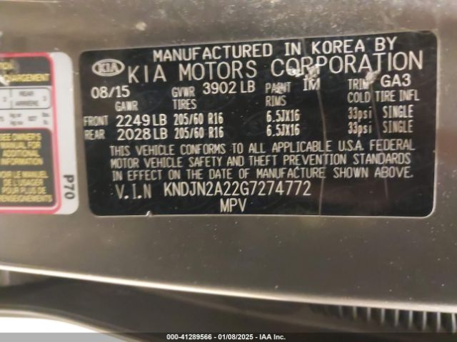 KNDJN2A22G7274772 KIA Soul