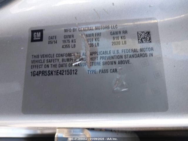 1G4PR5SK1E4215012 Buick Verano Convenience Group