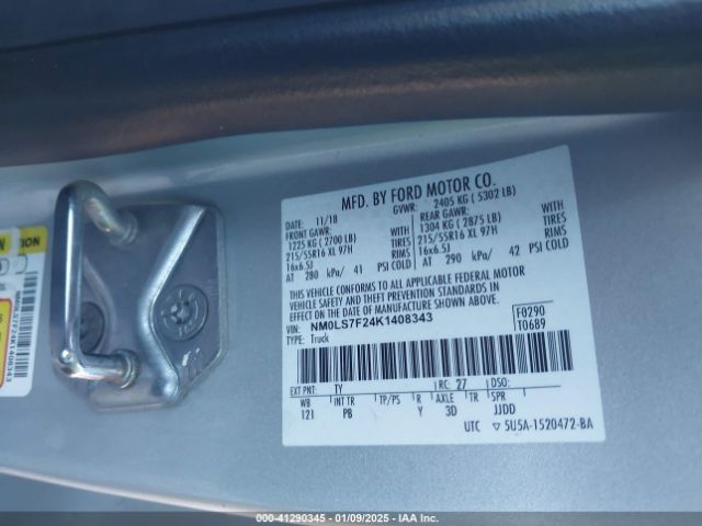 NM0LS7F24K1408343 Ford Transit Connect Xlt