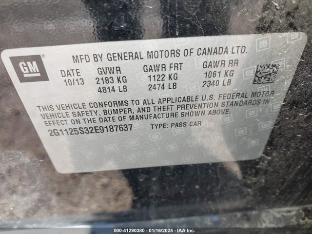 Chevrolet Impala 2lt 2014 2G1125S32E9187637 Image 9