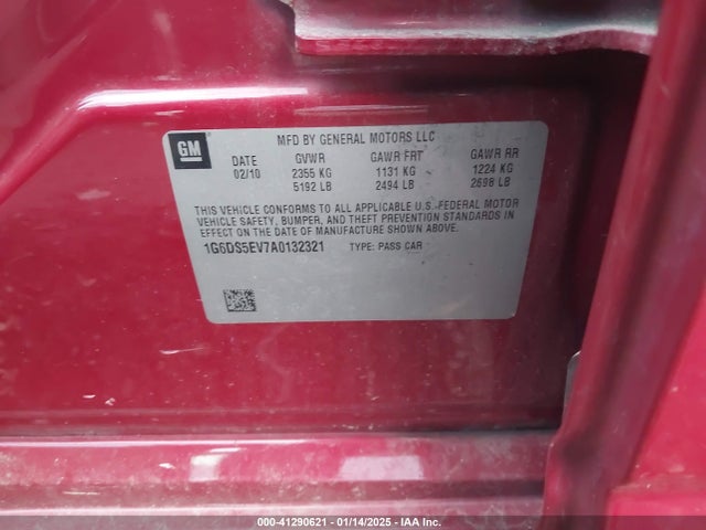 2010 CADILLAC CTS 1G6DS5EV7A0132321 Photo 8
