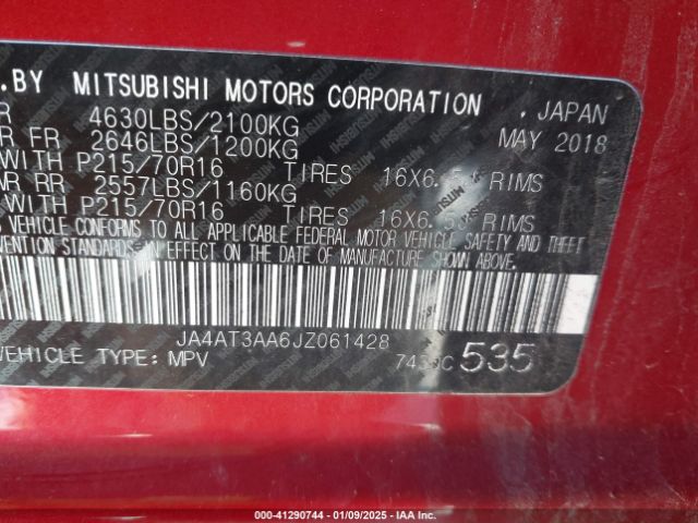 2018 MITSUBISHI ECLIPSE CROSS JA4AT3AA6JZ061428 Photo 8