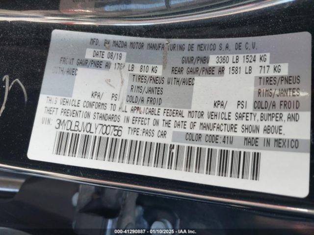 3MYDLBJV0LY700756 Toyota YARIS LE