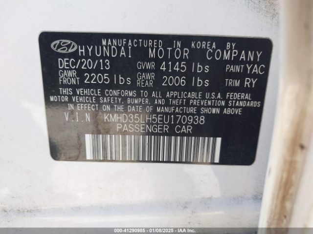 KMHD35LH5EU170938 Hyundai ELANTRA GT