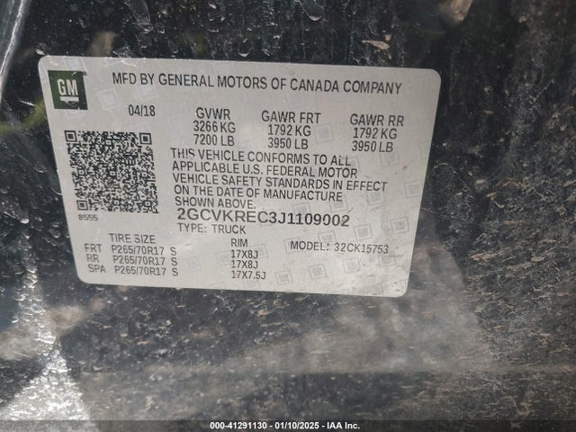 Chevrolet Silverado 1500 1lt 2018 2GCVKREC3J1109002 Image 9