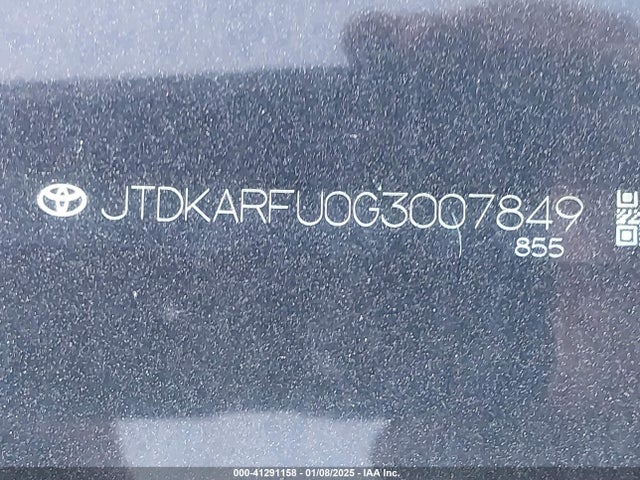 JTDKARFU0G3007849 Toyota Prius