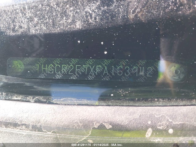 Honda ACCORD EX 2015 1HGCR2F7XFA163942 Image 9