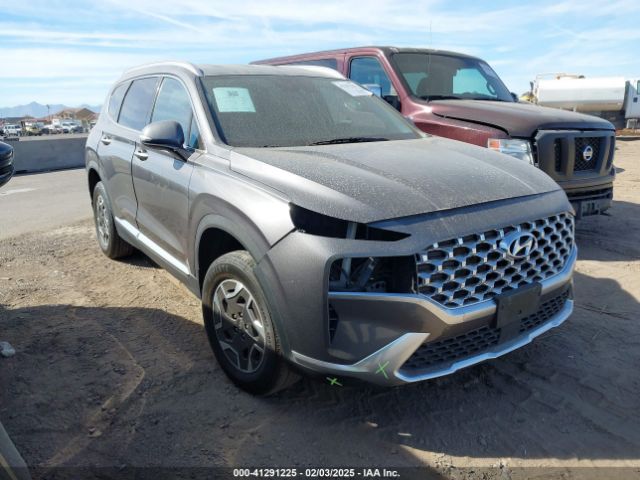 KM8S2DA11NU048538 Hyundai Santa Fe Hybrid Blue