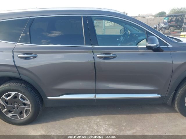 KM8S2DA11NU048538 Hyundai Santa Fe Hybrid Blue