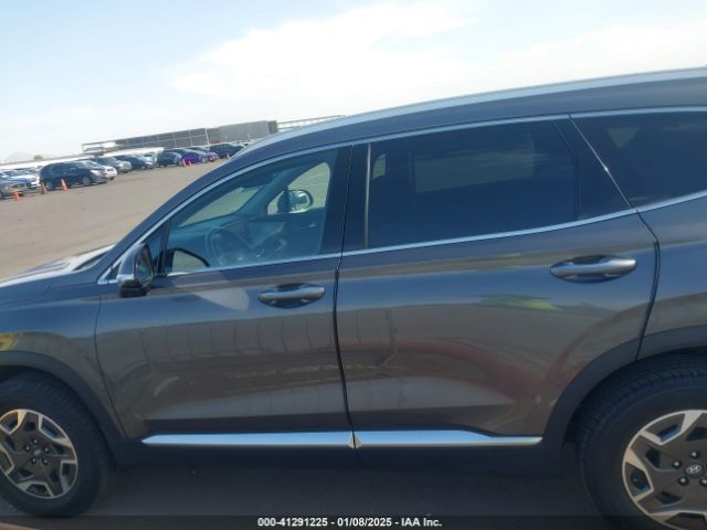 KM8S2DA11NU048538 Hyundai Santa Fe Hybrid Blue