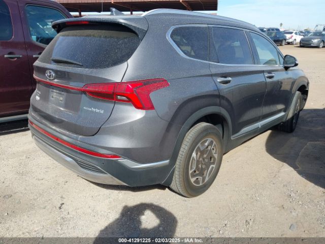 KM8S2DA11NU048538 Hyundai Santa Fe Hybrid Blue