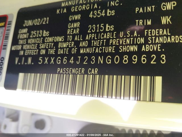 5XXG64J23NG089623 KIA K5 Gt-line