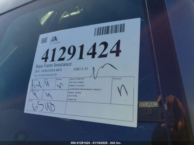 WDDZF6EB9JA365782 Mercedes-Benz Amg E 43 4matic