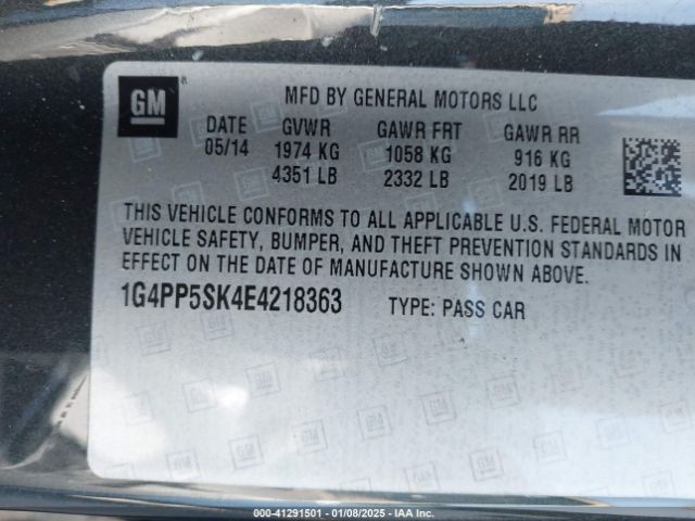 1G4PP5SK4E4218363 Buick Verano