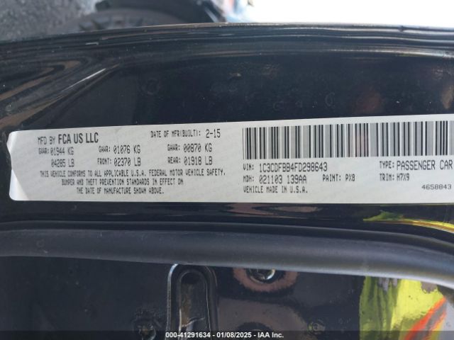 1C3CDFBB4FD298643 Dodge DART SXT