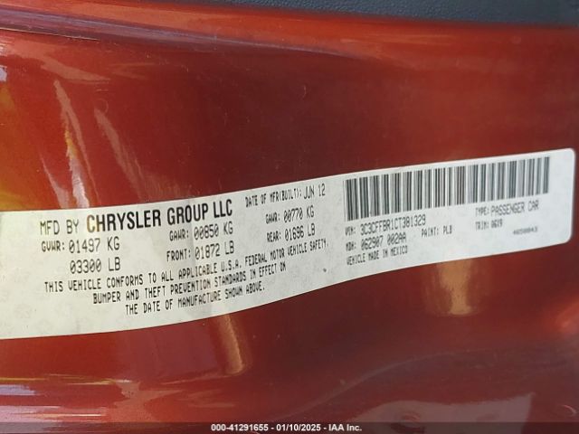 2012 FIAT 500 3C3CFFBR1CT381329 Photo 8