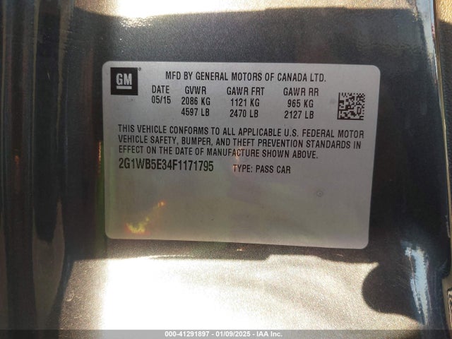 2G1WB5E34F1171795 Chevrolet lfx