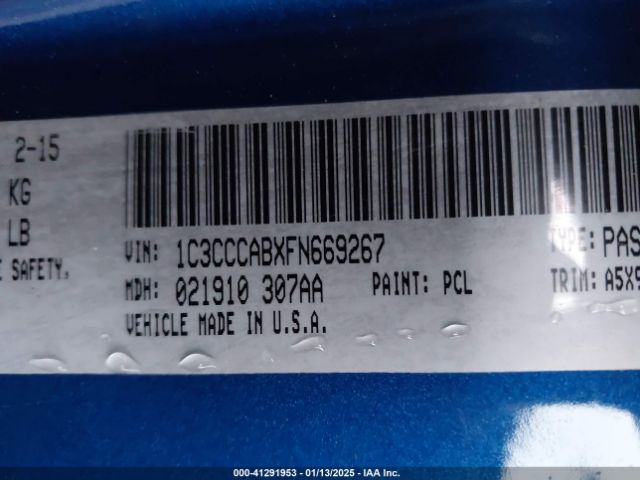 2015 CHRYSLER 200 1C3CCCABXFN669267 Photo 8