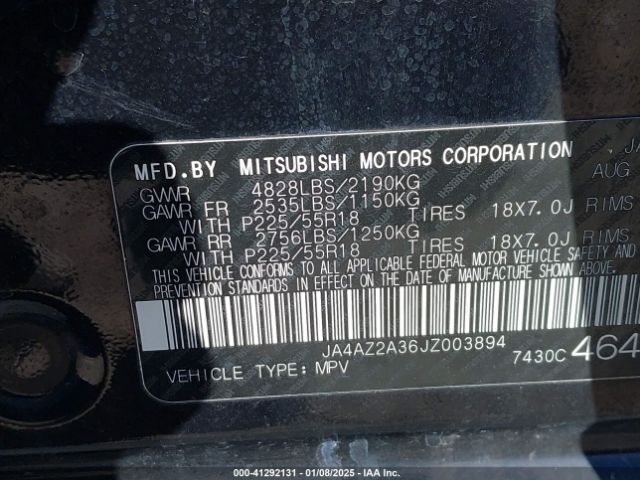 2018 MITSUBISHI OUTLANDER JA4AZ2A36JZ003894 Photo 8