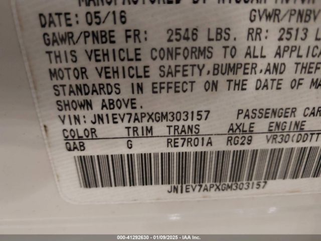 JN1EV7APXGM303157 Infiniti Q50 3.0t Sport