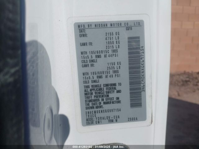 3N6CM0KNXGK697154 Nissan Nv200 S